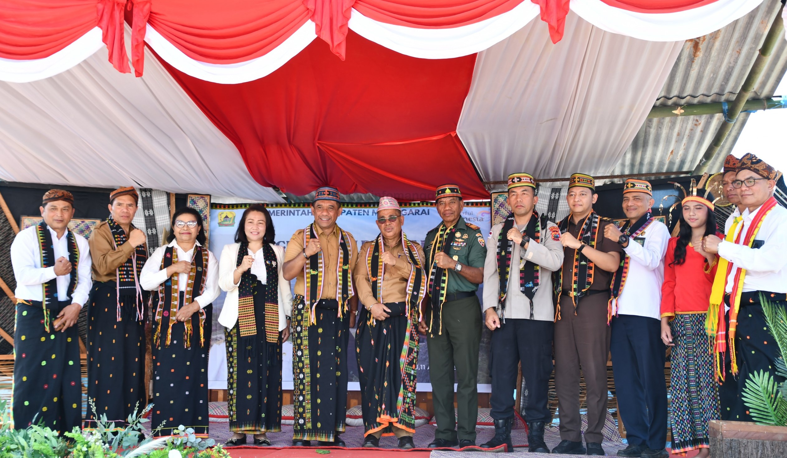 Launching Pembangunan 92 Rumah Gendang Pemerintah Kabupaten Mangg